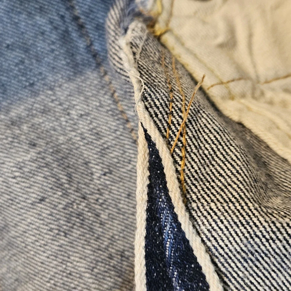 Vintage 60s Levi's 502 Jean Selvedge 36x30 FIT 36X27 Dark Rare #16 Button
